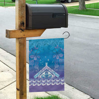 New Zealand Matariki Garden Flag Maori Marae Cyan Galaxy