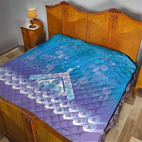 New Zealand Matariki Quilt Maori Marae Cyan Galaxy
