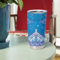 New Zealand Matariki Tumbler Cup Maori Marae Cyan Galaxy