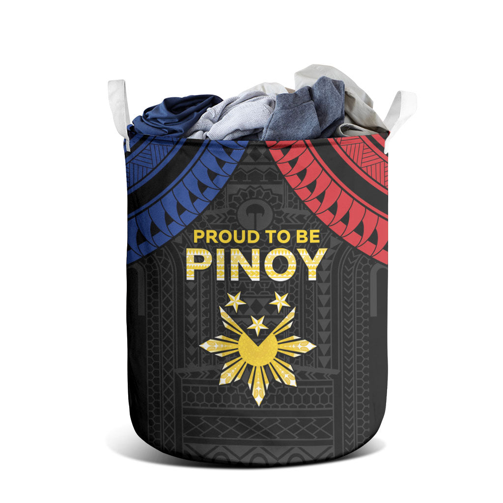 Philippines Independence Day Laundry Basket Proud To Be Pinoy LT05 - Polynesian Pride