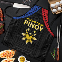 Philippines Independence Day Apron Proud To Be Pinoy LT05 Black - Polynesian Pride