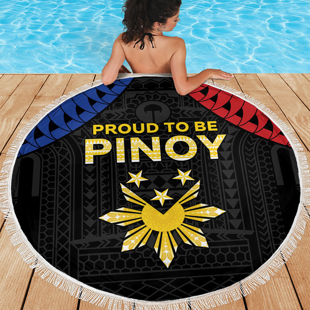 Philippines Independence Day Beach Blanket Proud To Be Pinoy LT05 - Polynesian Pride