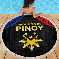 Philippines Independence Day Beach Blanket Proud To Be Pinoy LT05 - Polynesian Pride