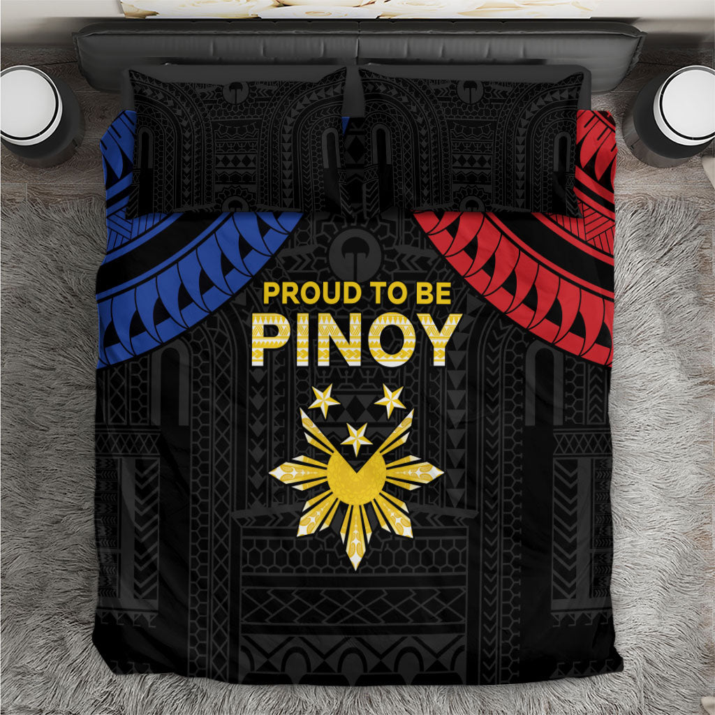 Philippines Independence Day Bedding Set Proud To Be Pinoy LT05 Black - Polynesian Pride