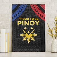 Philippines Independence Day Canvas Wall Art Proud To Be Pinoy LT05 Without Frame Black - Polynesian Pride
