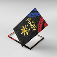 Philippines Independence Day Canvas Wall Art Proud To Be Pinoy LT05 With Frame Black - Polynesian Pride