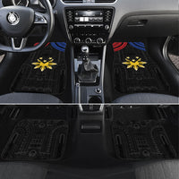 Philippines Independence Day Car Mats Proud To Be Pinoy LT05 Set 4pcs Black - Polynesian Pride