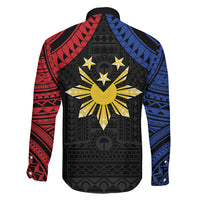 Philippines Independence Day Family Matching Off The Shoulder Long Sleeve Dress and Hawaiian Shirt Proud To Be Pinoy