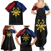 Philippines Independence Day Family Matching Summer Maxi Dress and Hawaiian Shirt Proud To Be Pinoy