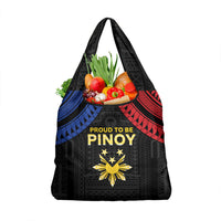 Philippines Independence Day Grocery Bag Proud To Be Pinoy LT05 1-pack One Size Black - Polynesian Pride