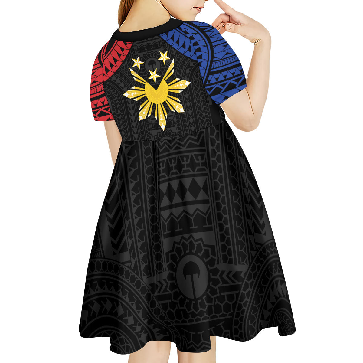 Philippines Independence Day Kid Short Sleeve Dress Proud To Be Pinoy