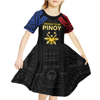 Philippines Independence Day Kid Short Sleeve Dress Proud To Be Pinoy