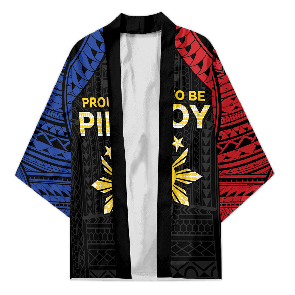 Philippines Independence Day Kimono Proud To Be Pinoy LT05 Unisex Black - Polynesian Pride