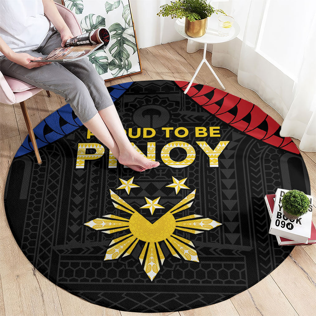 Philippines Independence Day Round Carpet Proud To Be Pinoy LT05 - Polynesian Pride