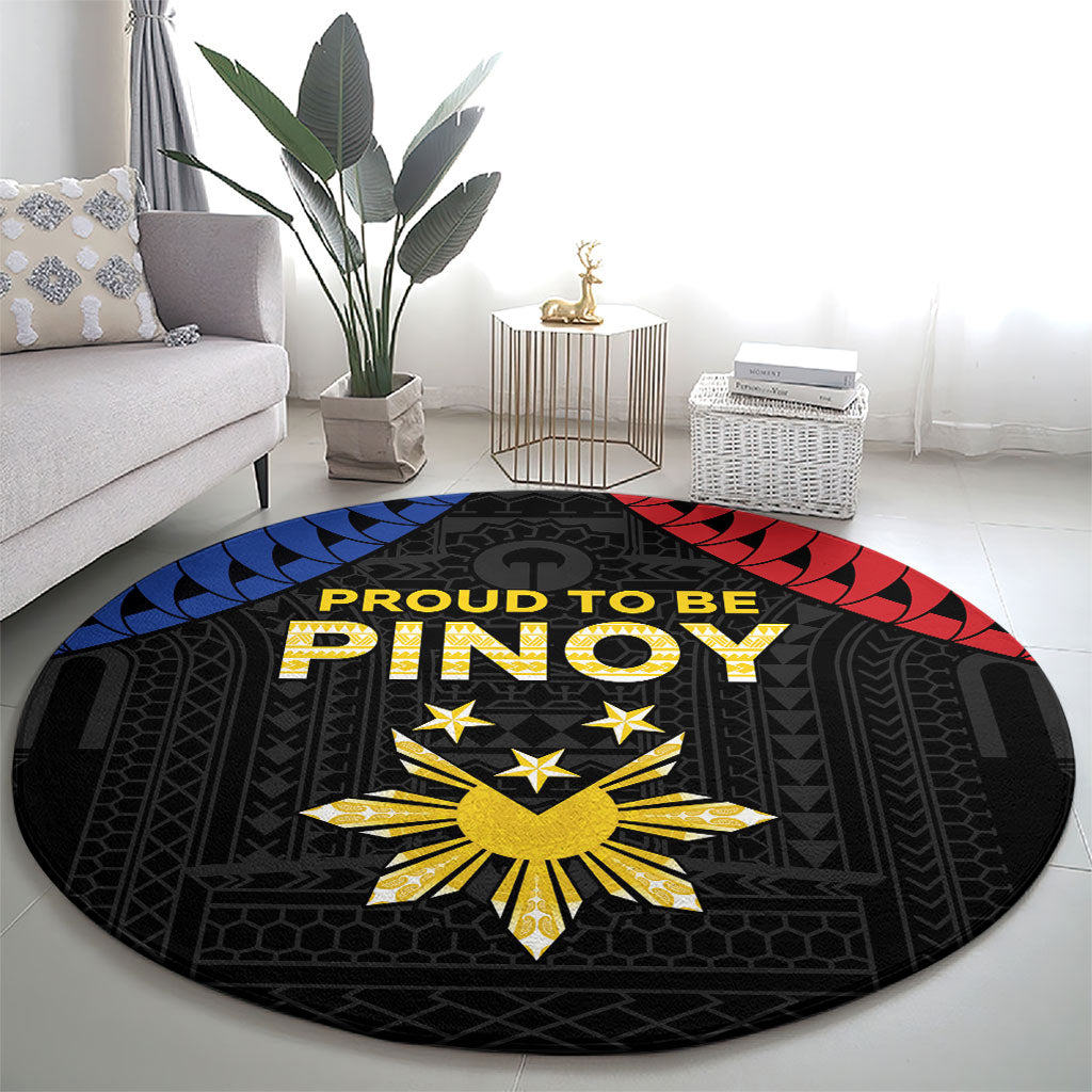 Philippines Independence Day Round Carpet Proud To Be Pinoy LT05 - Polynesian Pride