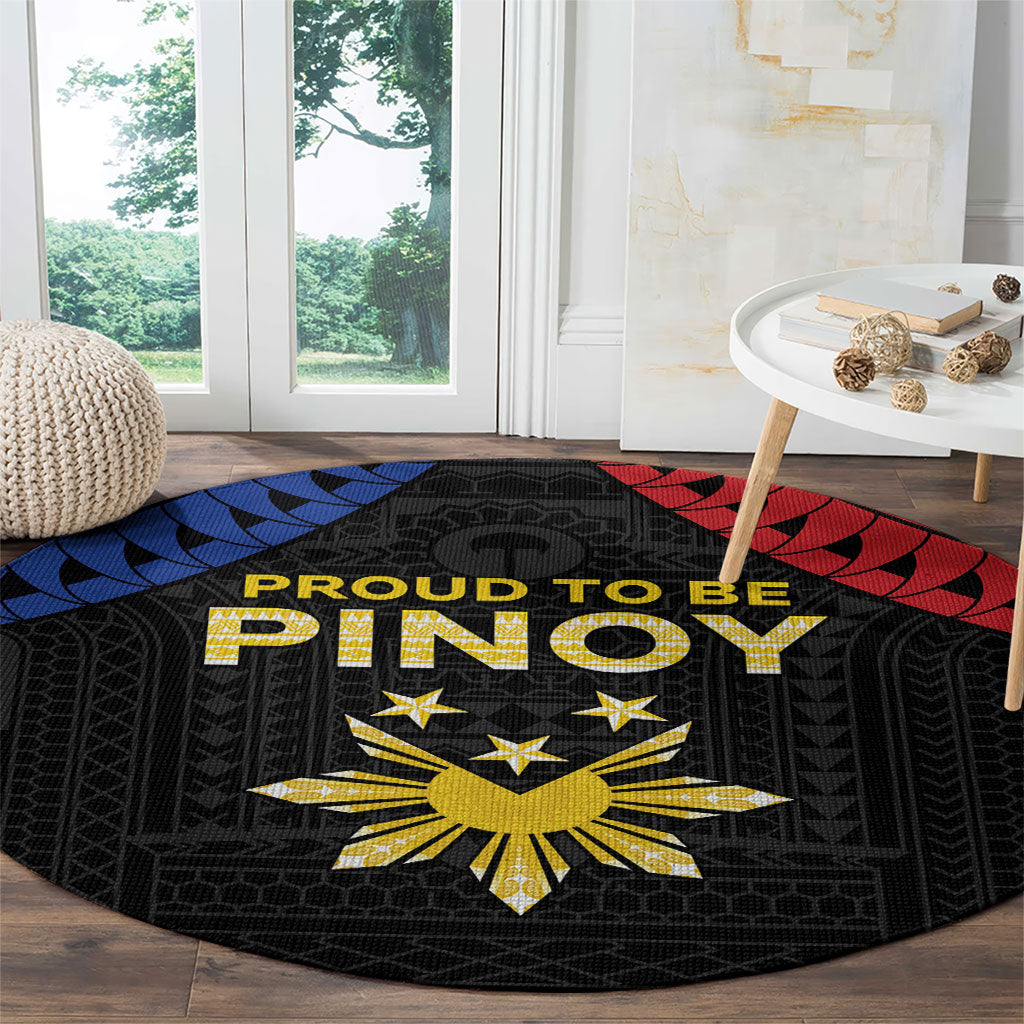 Philippines Independence Day Round Carpet Proud To Be Pinoy LT05 - Polynesian Pride