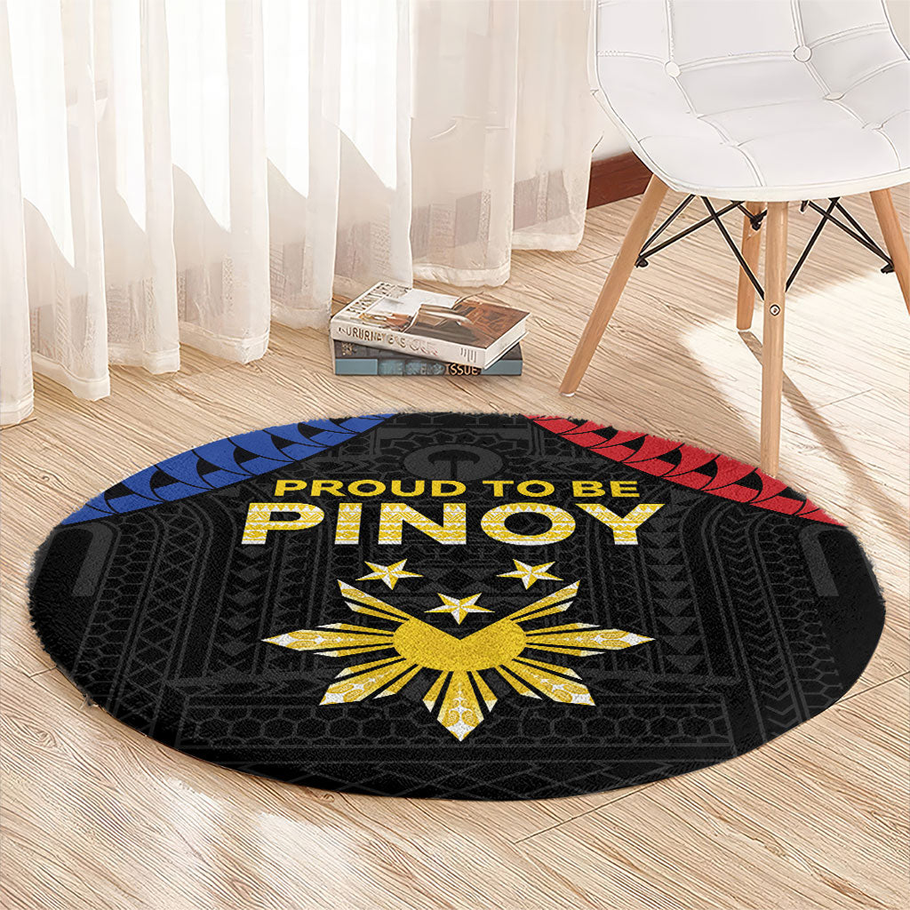 Philippines Independence Day Round Carpet Proud To Be Pinoy LT05 - Polynesian Pride