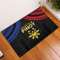 Philippines Independence Day Rubber Doormat Proud To Be Pinoy LT05 - Polynesian Pride