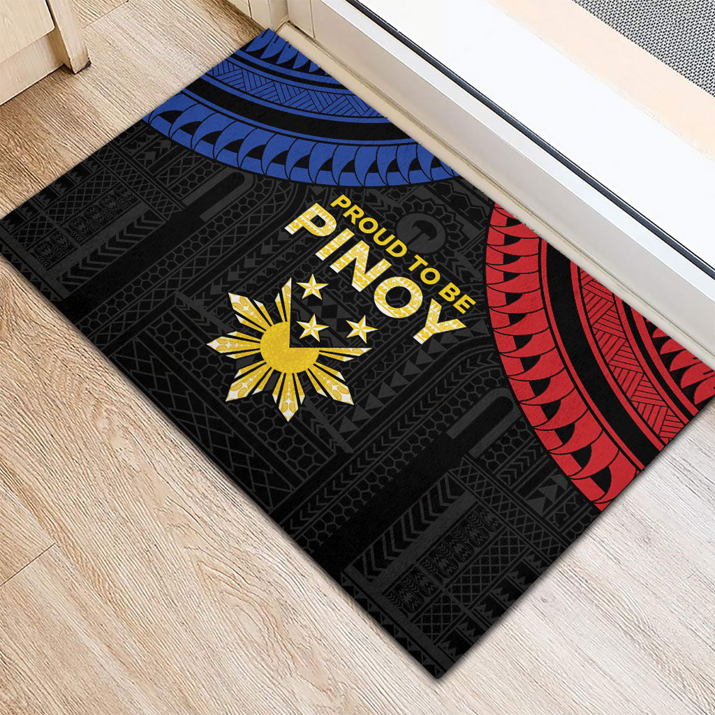 Philippines Independence Day Rubber Doormat Proud To Be Pinoy LT05 - Polynesian Pride