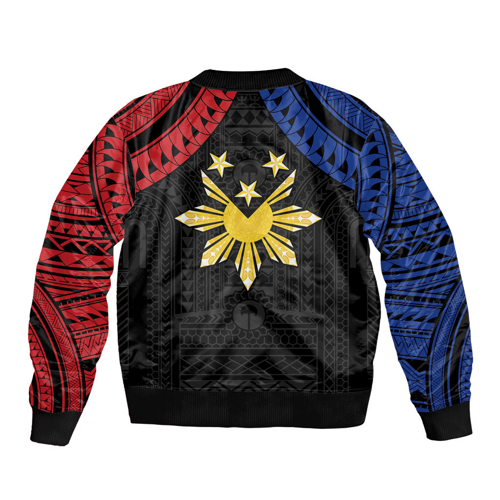 Philippines Independence Day Sleeve Zip Bomber Jacket Proud To Be Pinoy LT05 - Polynesian Pride