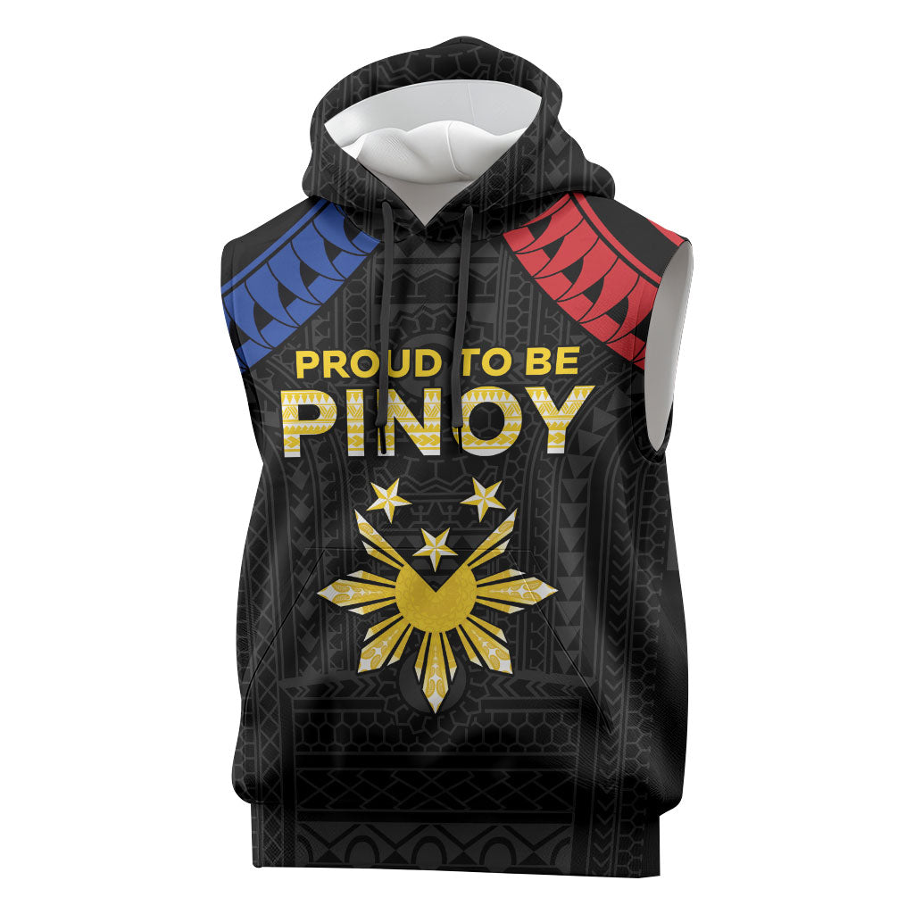 Philippines Independence Day Sleeveless Hoodie Proud To Be Pinoy
