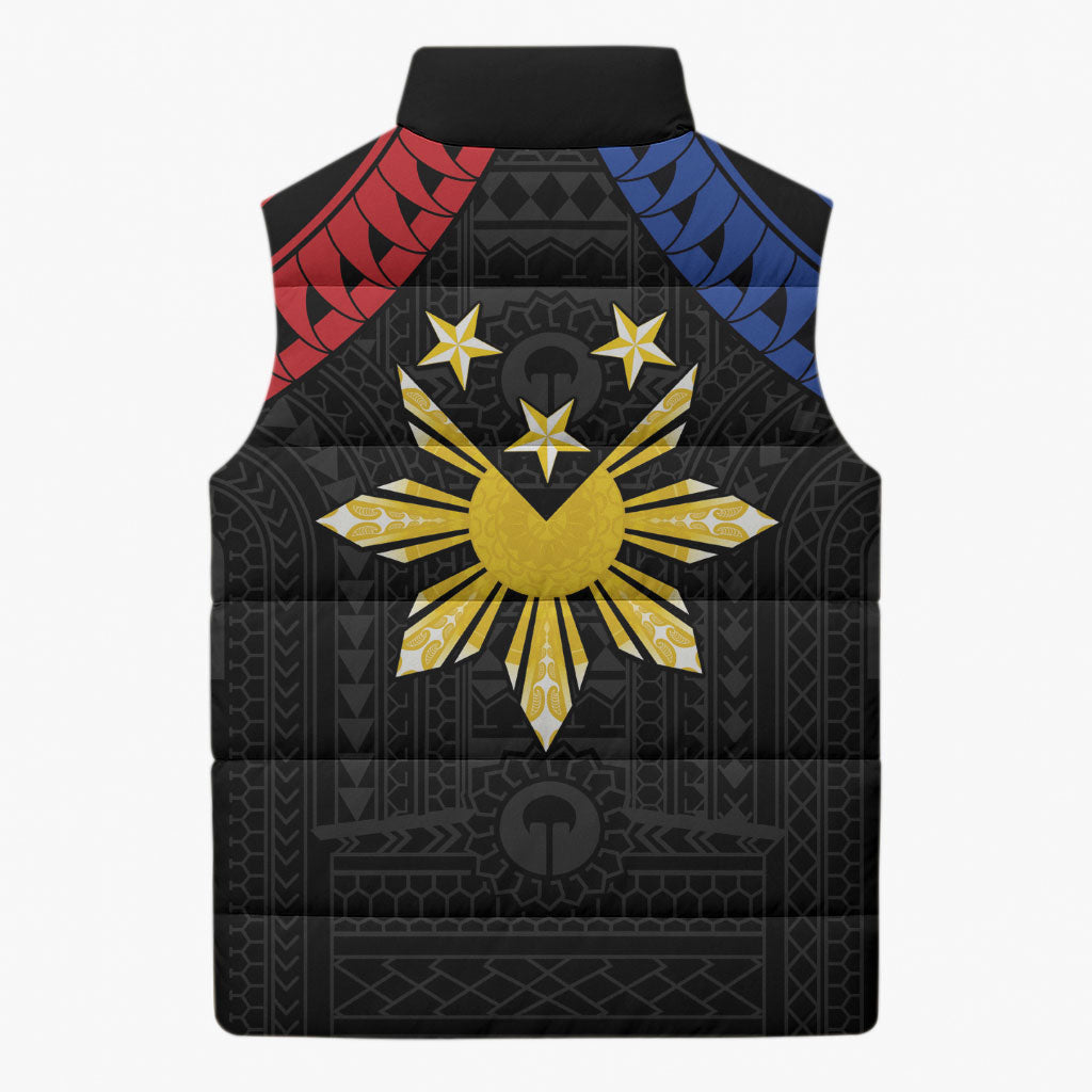 Philippines Independence Day Sleeveless Puffer Jacket Proud To Be Pinoy LT05 - Polynesian Pride