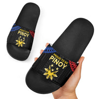 Philippines Independence Day Slide Sandals Proud To Be Pinoy LT05 - Polynesian Pride
