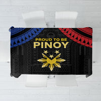 Philippines Independence Day Tablecloth Proud To Be Pinoy LT05 Black - Polynesian Pride