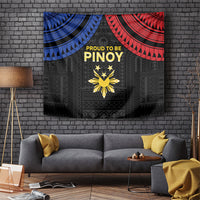 Philippines Independence Day Tapestry Proud To Be Pinoy LT05 Black - Polynesian Pride