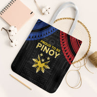 Philippines Independence Day Tote Bag Proud To Be Pinoy LT05 White Strap One Size Black - Polynesian Pride