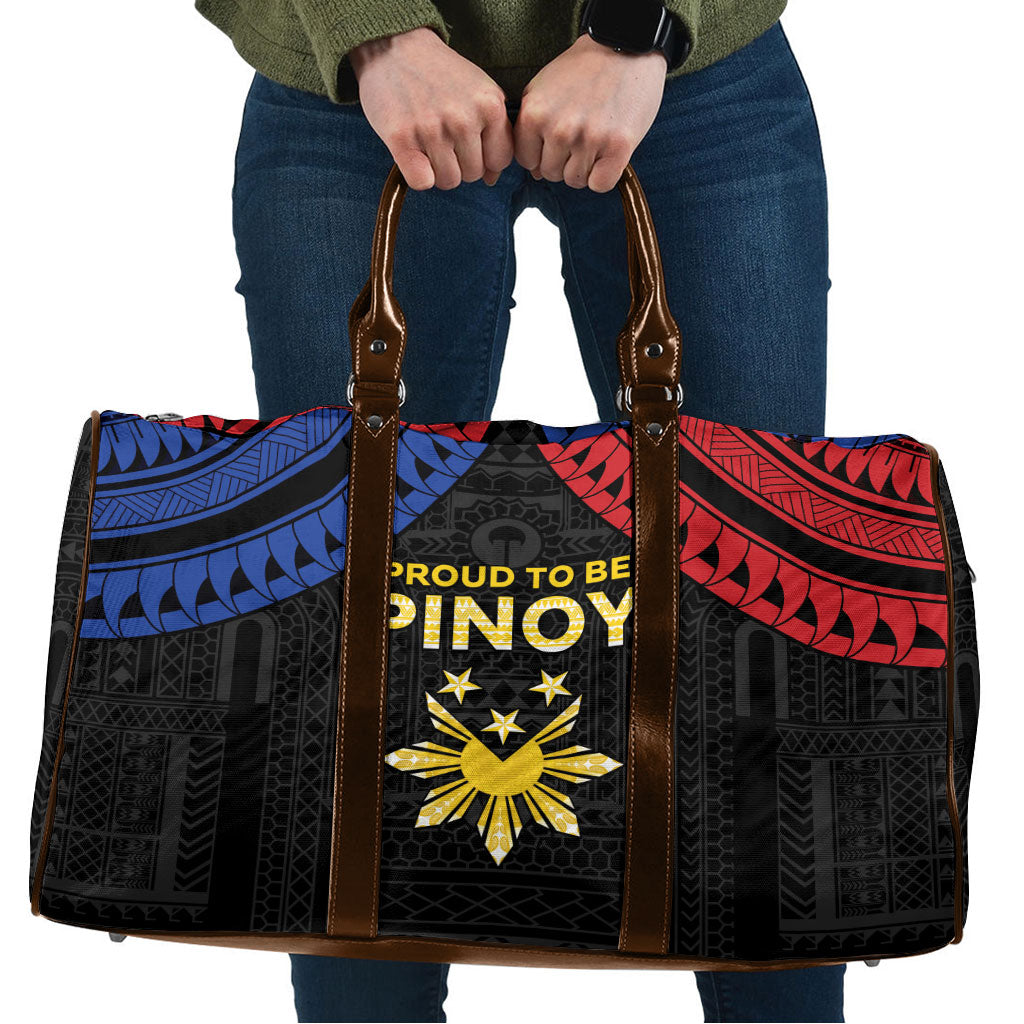 Philippines Independence Day Travel Bag Proud To Be Pinoy LT05 Black - Polynesian Pride