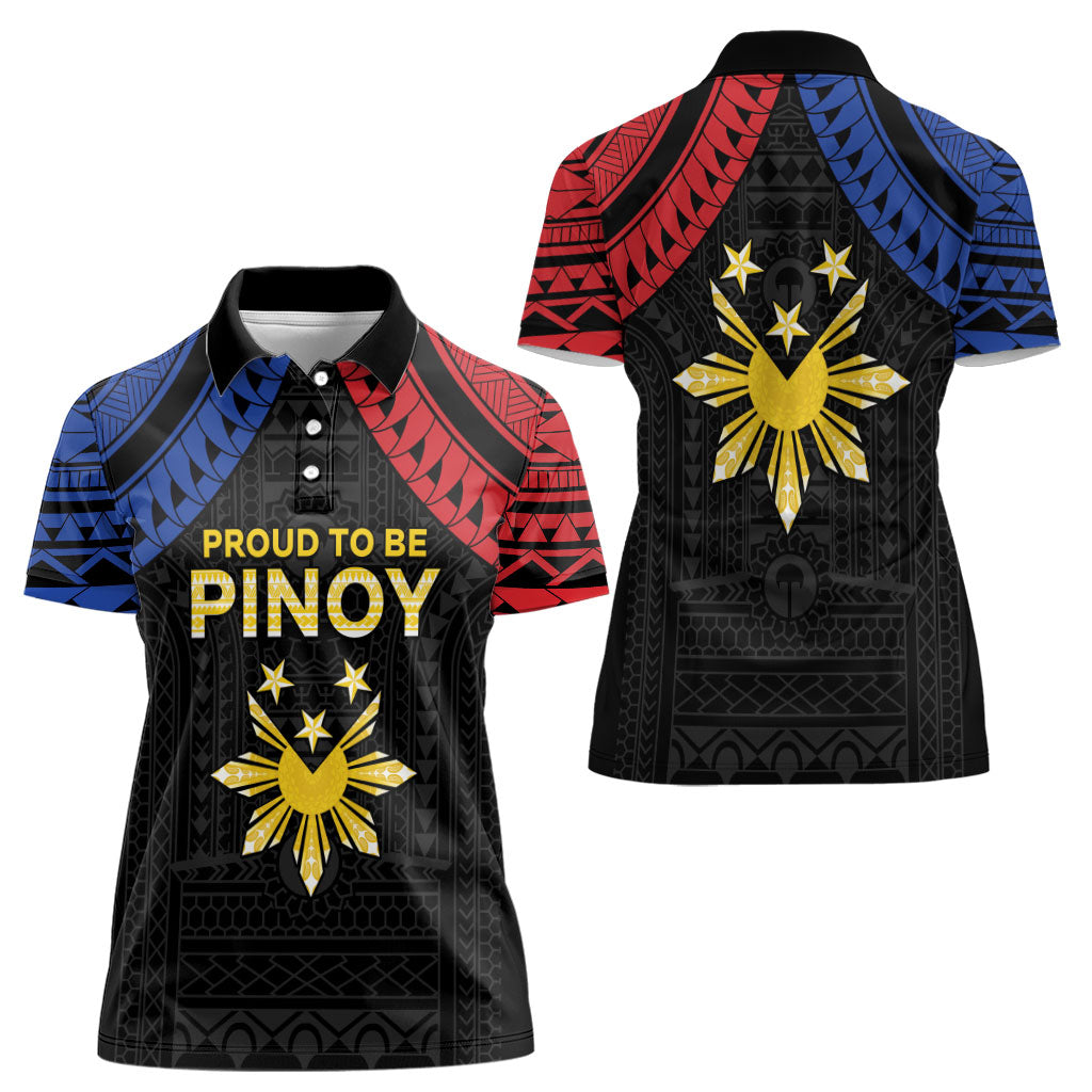 Philippines Independence Day Women Polo Shirt Proud To Be Pinoy LT05 - Polynesian Pride
