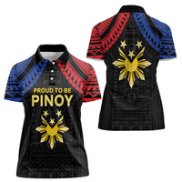 Philippines Independence Day Women Polo Shirt Proud To Be Pinoy LT05 - Polynesian Pride