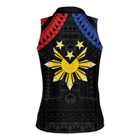 Philippines Independence Day Women Sleeveless Polo Shirt Proud To Be Pinoy LT05 - Polynesian Pride