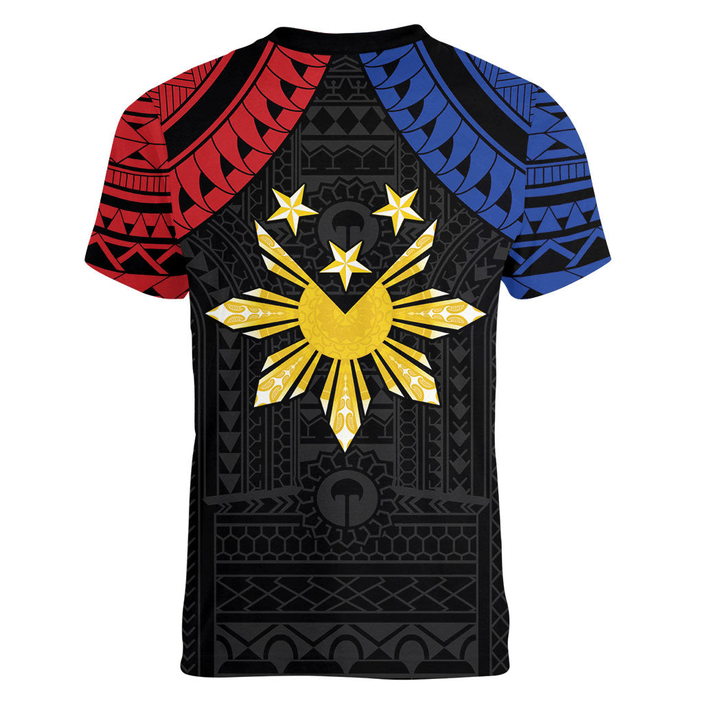 Philippines Independence Day Women V-Neck T-Shirt Proud To Be Pinoy LT05 - Polynesian Pride
