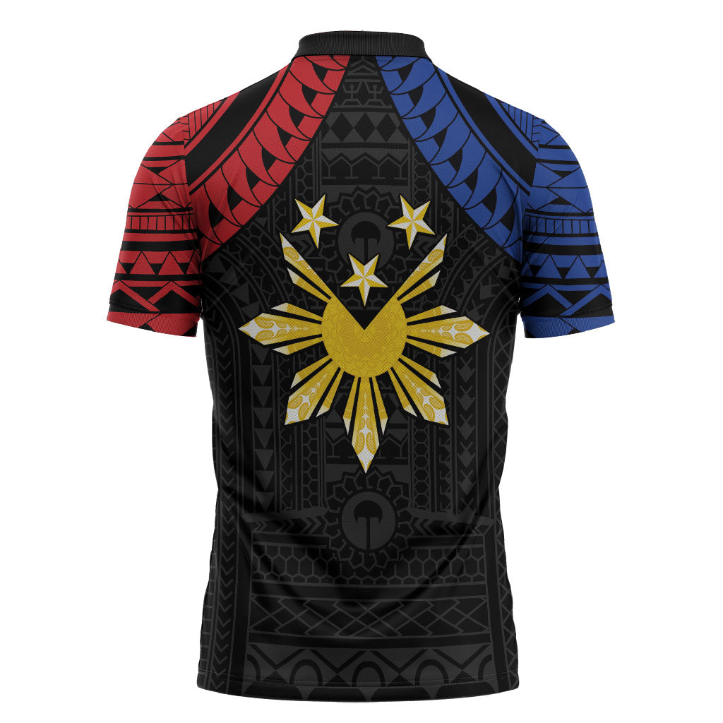 Philippines Independence Day Zipper Polo Shirt Proud To Be Pinoy LT05 - Polynesian Pride