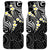 Plumeria With Black Polynesian Tattoo Pattern Car Mats