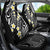 Plumeria With Black Polynesian Tattoo Pattern Car Seat Cover