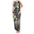 Plumeria With Black Polynesian Tattoo Pattern Family Matching Tank Maxi Dress and Hawaiian Shirt