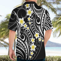 Plumeria With Black Polynesian Tattoo Pattern Hawaiian Shirt LT05 - Polynesian Pride