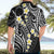 Plumeria With Black Polynesian Tattoo Pattern Hawaiian Shirt