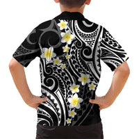 Plumeria With Black Polynesian Tattoo Pattern Hawaiian Shirt LT05 - Polynesian Pride
