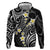 Plumeria With Black Polynesian Tattoo Pattern Hoodie