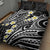 Plumeria With Black Polynesian Tattoo Pattern Quilt Bed Set