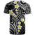 Plumeria With Black Polynesian Tattoo Pattern T Shirt