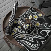 Plumeria With Black Polynesian Tattoo Pattern Wrapping Paper LT05 - Polynesian Pride