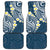 Plumeria With Blue Polynesian Tattoo Pattern Car Mats