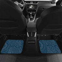 Plumeria With Blue Polynesian Tattoo Pattern Car Mats LT05 Set 2pcs - Back Blue - Polynesian Pride