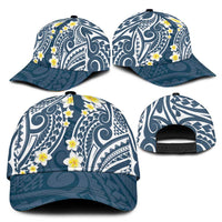 Plumeria With Blue Polynesian Tattoo Pattern Classic Cap LT05 - Polynesian Pride