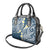 Plumeria With Blue Polynesian Tattoo Pattern Shoulder Handbag